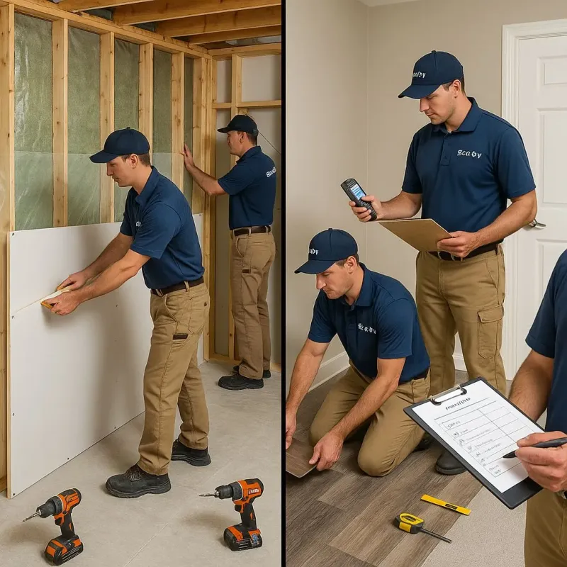 Repairs and Reconstruction process in Bucks County, PA